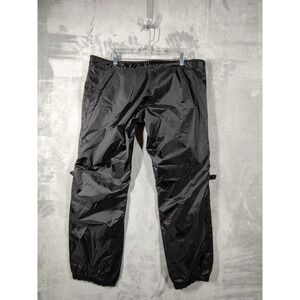 Joe Rocket Mens Black Motorcycle Overpants Size Large Wind Resistant Riding Gear